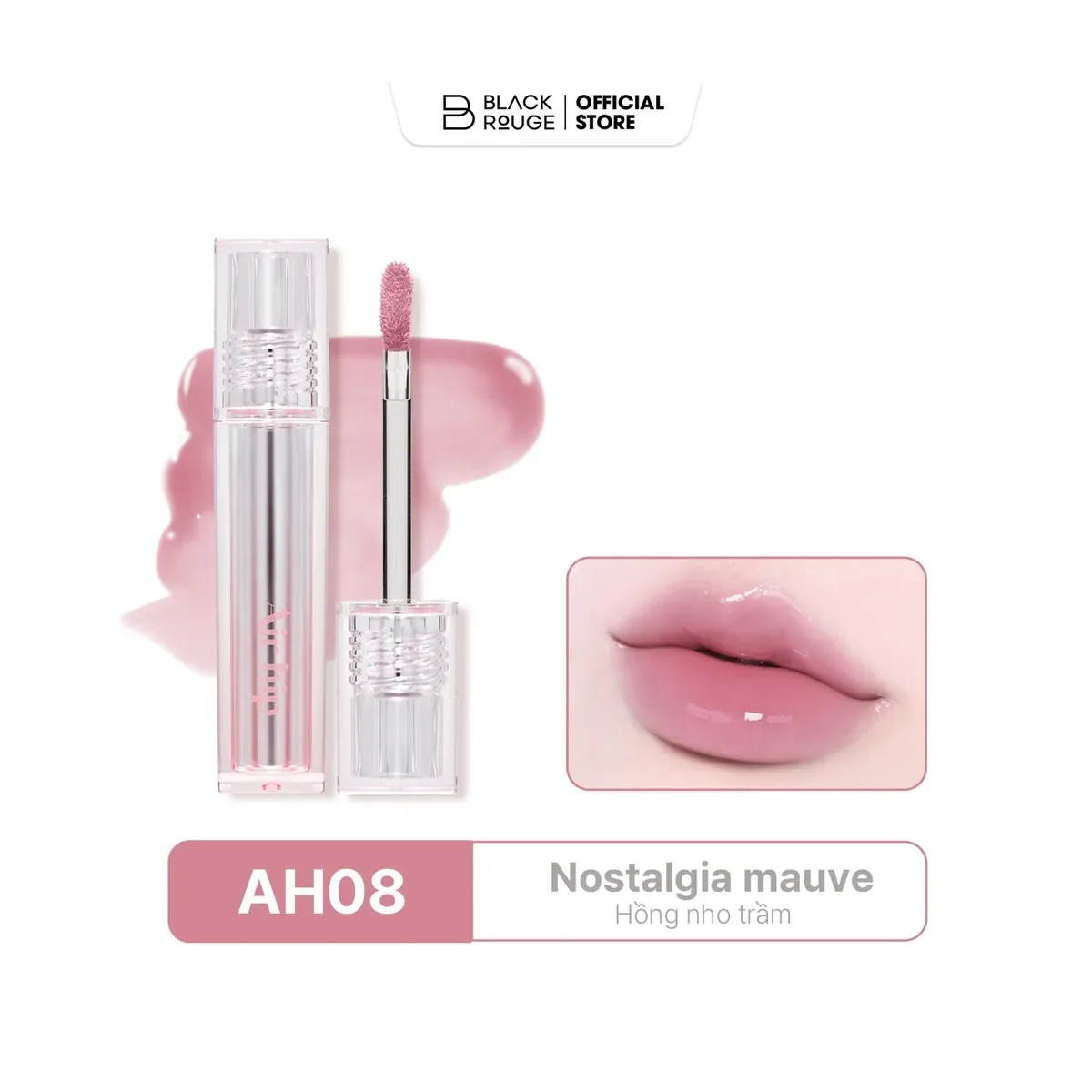 BLACK ROUGE Air Hip Glow Tint — AH08 Nostalgia Mauve