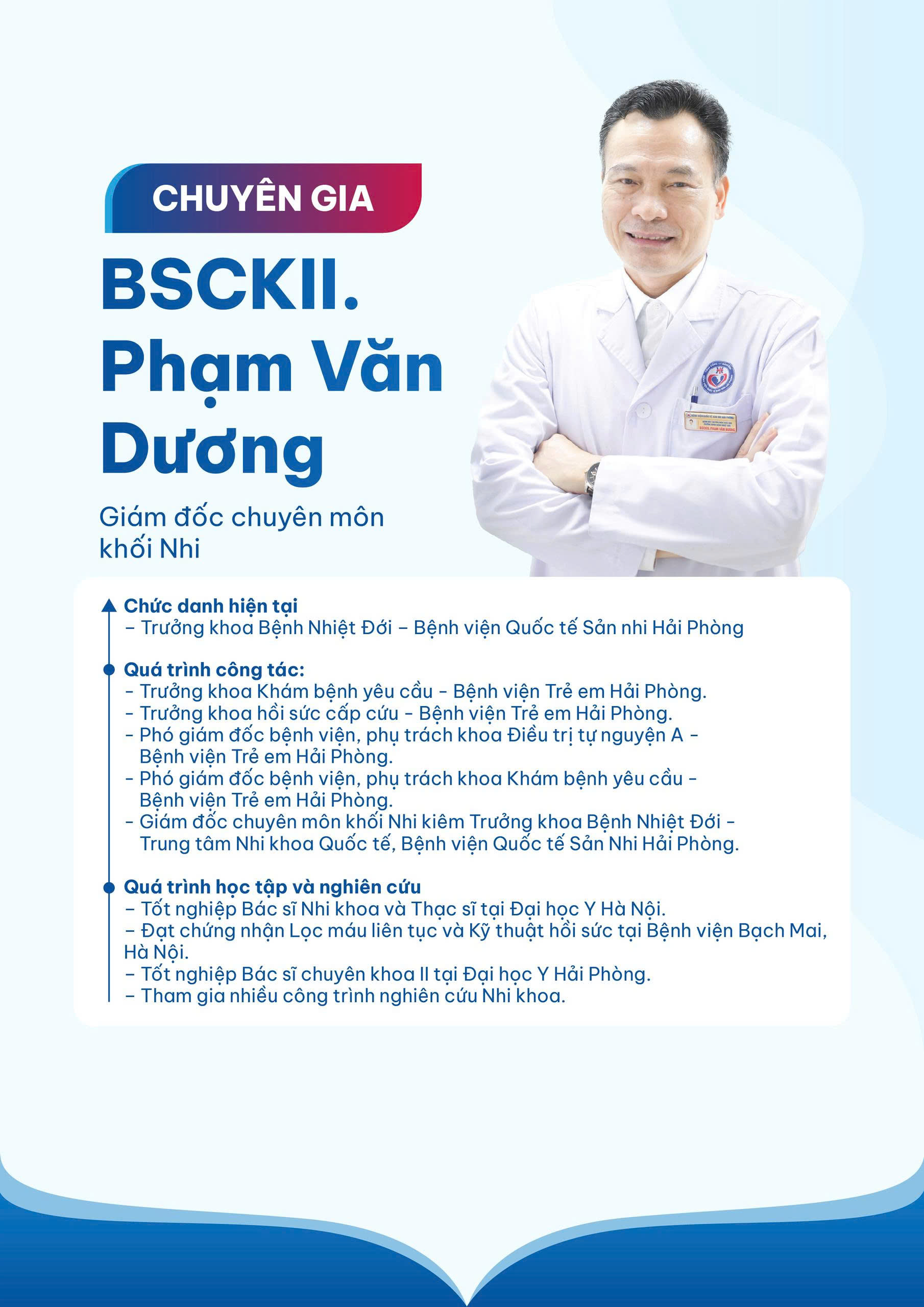PHẠM VĂN DƯƠNG - Bệnh viện Quốc tế Sản Nhi Hải Phòng
