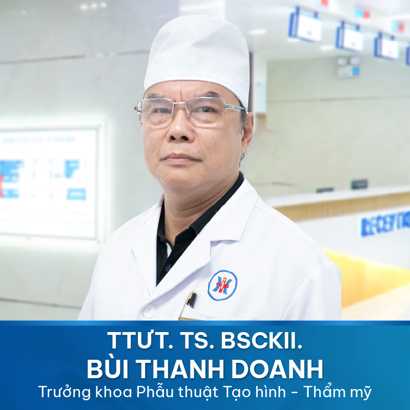 TTƯT, Tiến Sĩ, BSCKII TK.PT TẠO HÌNH THẨM MỸ BÙI THANH DOANH