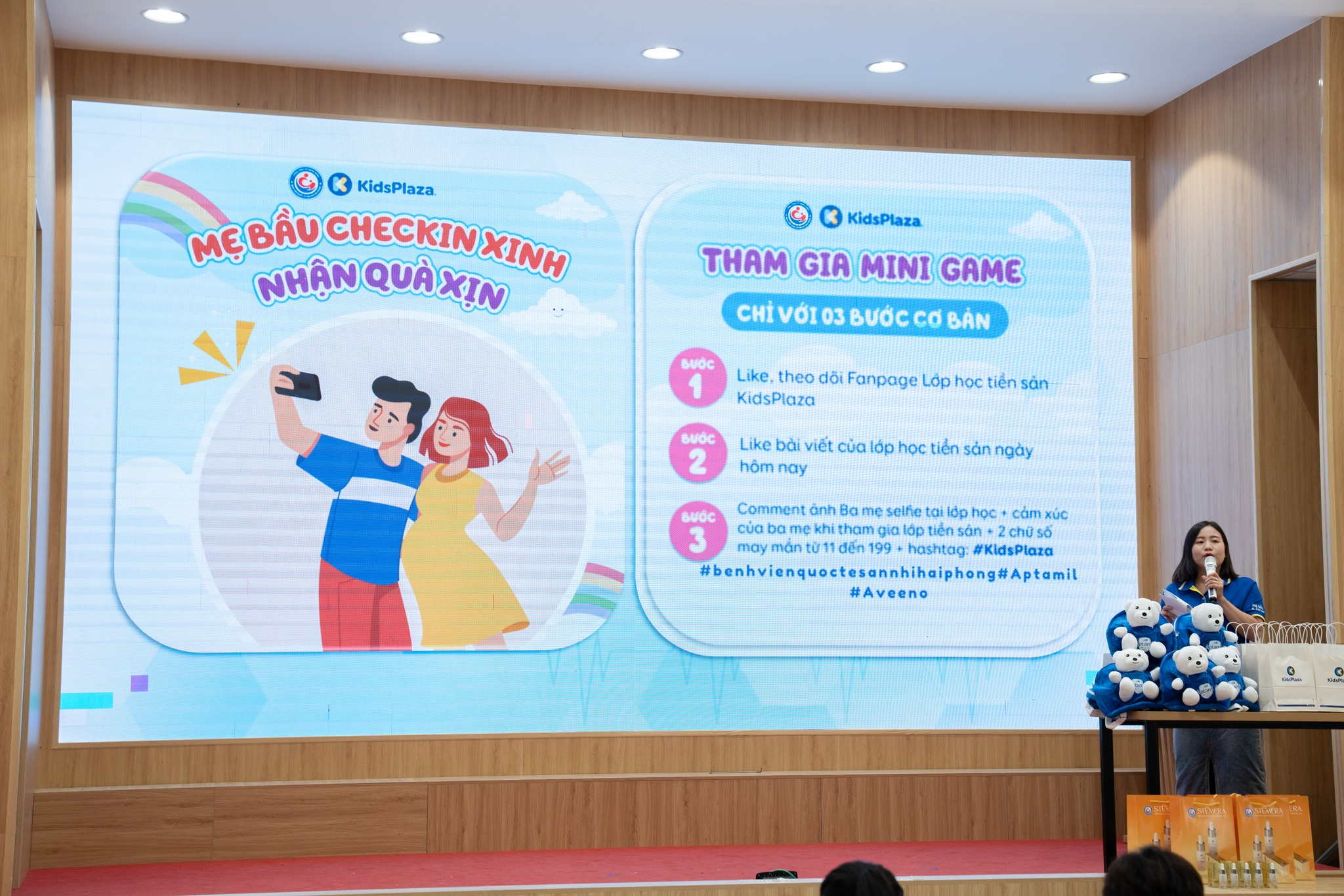 HỘI THẢO TIỀN SẢN THÁNG 12 TẠI BVQT SẢN NHI HẢI PHÒNG: BUỔI SÁNG TRÀN NĂNG LƯỢNG CỦA CÁC MẸ BẦU CÙNG KIDSPLAZA - Bệnh viện Quốc tế Sản Nhi Hải Phòng