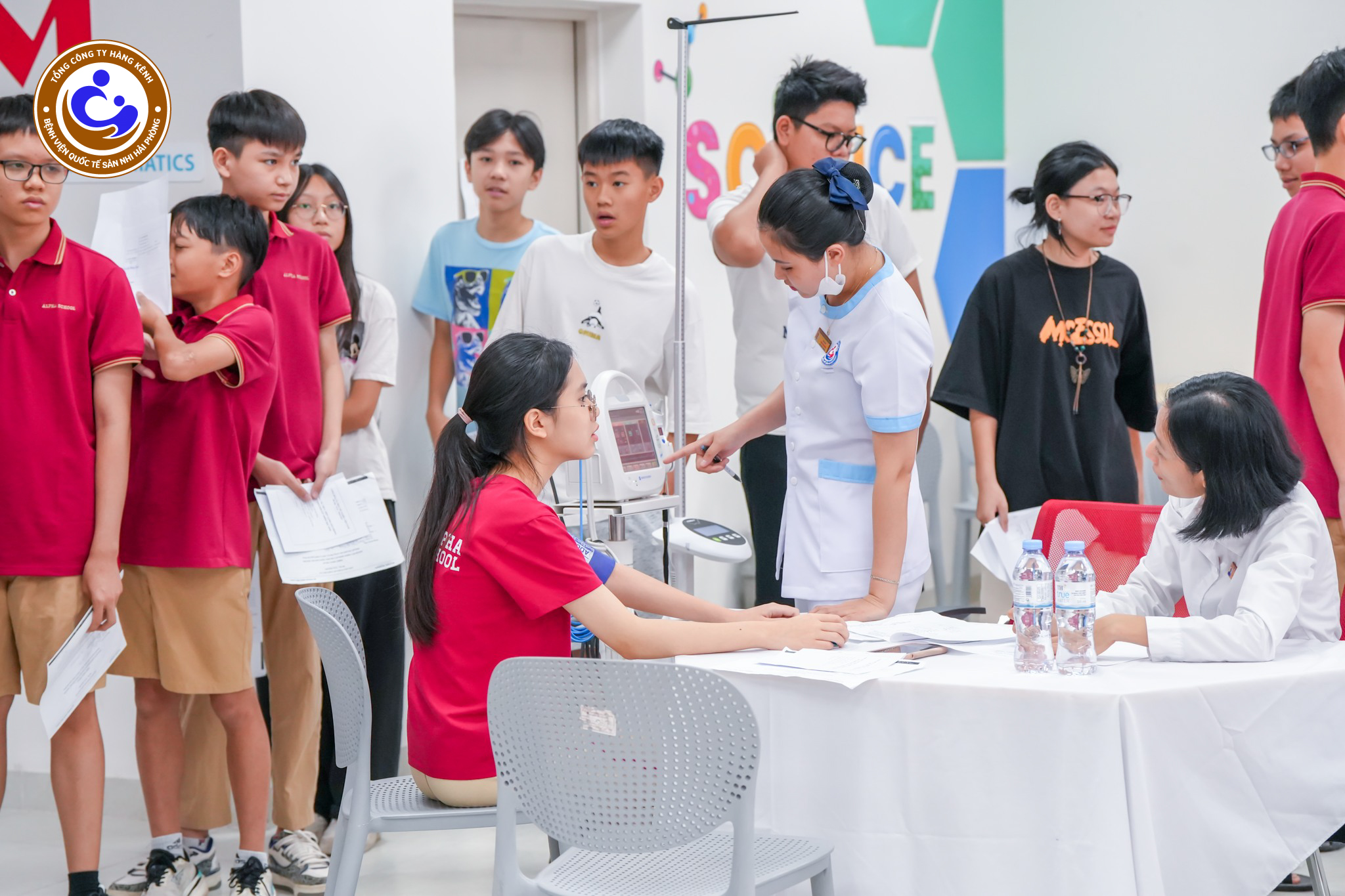 Đồng hành cùng ngày hội sức khỏe tại Trường Alpha – Vì một tuổi thơ khỏe mạnh, hạnh phúc! - Bệnh viện Quốc tế Sản Nhi Hải Phòng