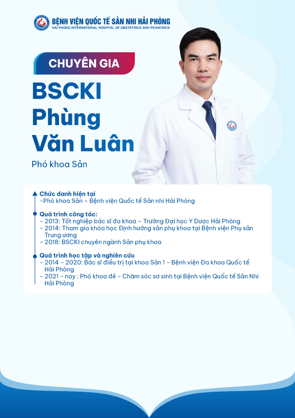 PHÙNG VĂN LUÂN - Bệnh viện Quốc tế Sản Nhi Hải Phòng