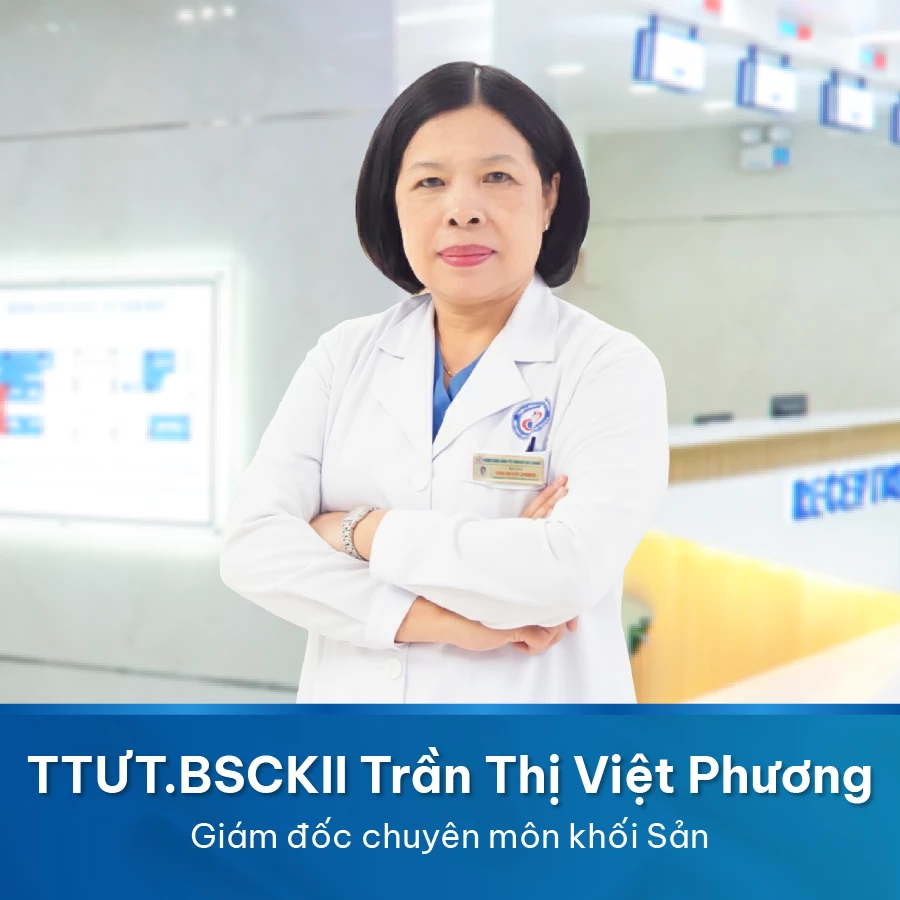 BSCKII GĐ Chuyên môn Khối Sản TRẦN THỊ VIỆT PHƯƠNG