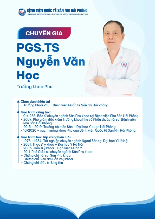 NGUYỄN VĂN HỌC - Bệnh viện Quốc tế Sản Nhi Hải Phòng