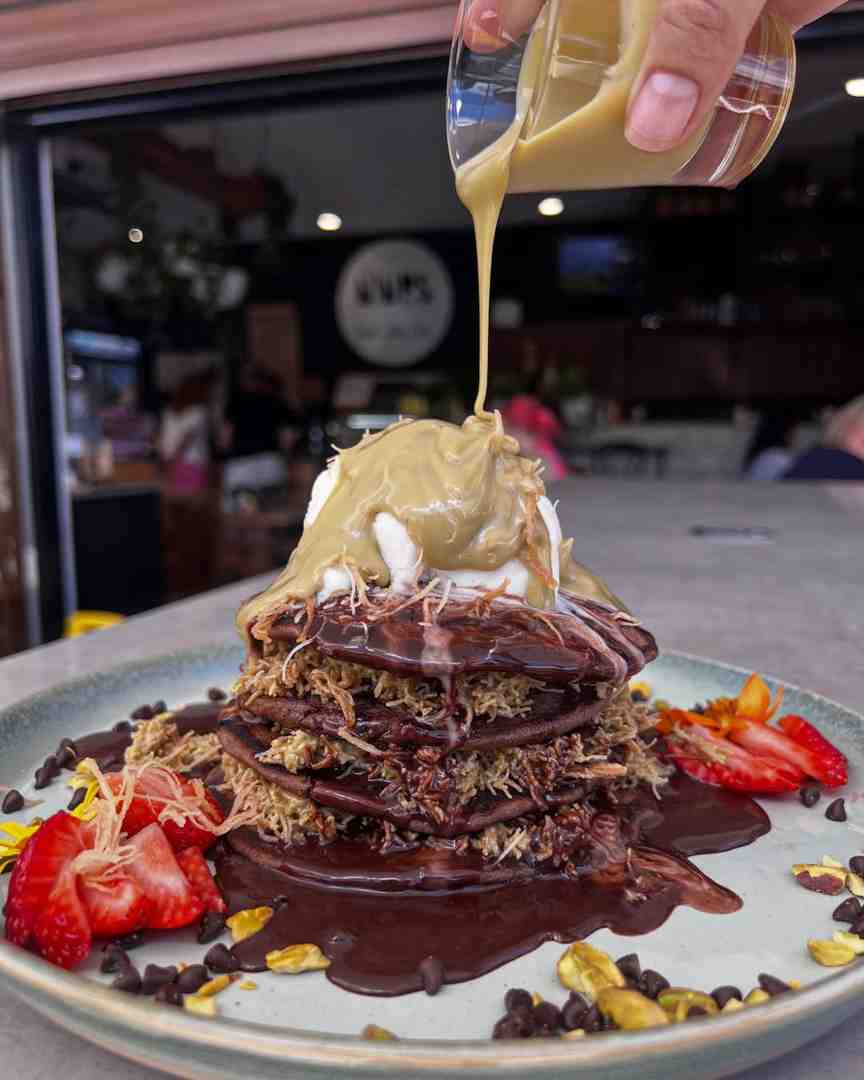 Dubai chocolate pancakes at The Nines 