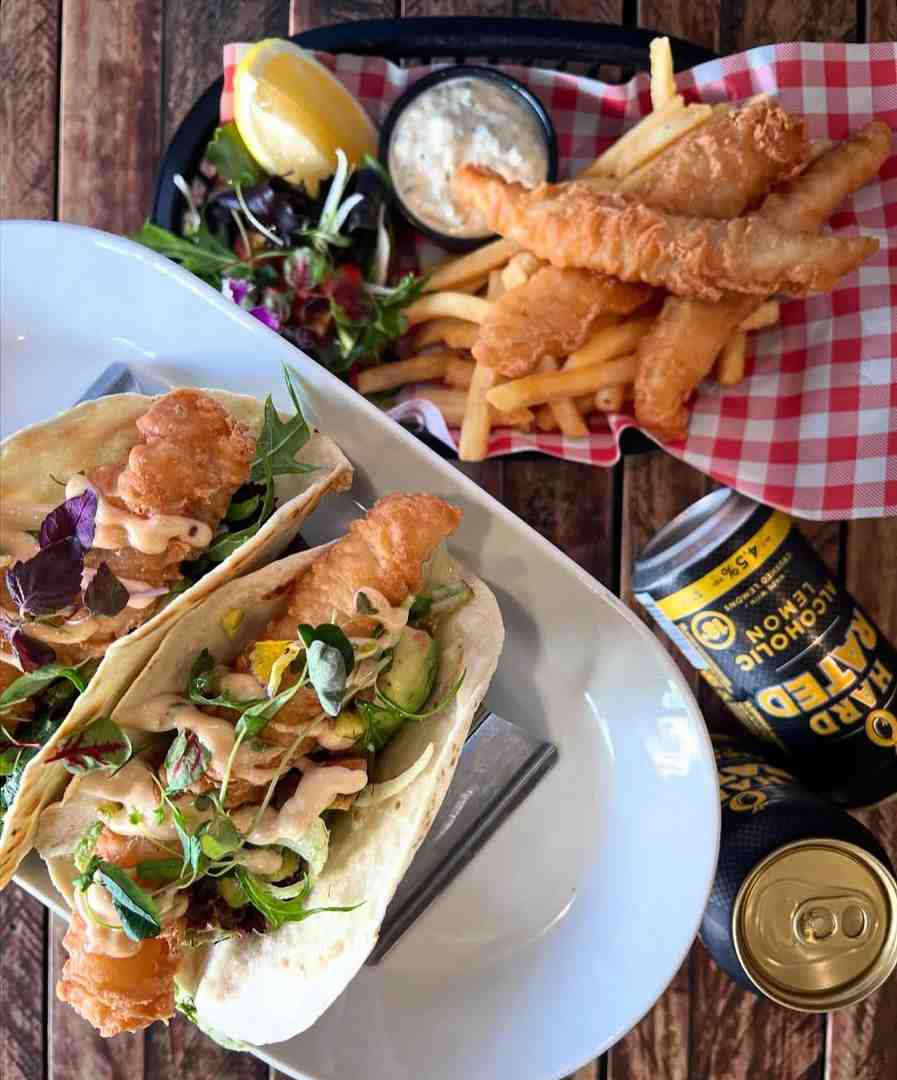 Fish tacos and fish & chips at The Nines