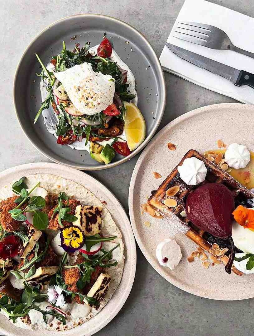 Vibrant brunch spread at The Nines - best cafe for brunch Vibrant brunch spread at The Nines - best cafe for brunch