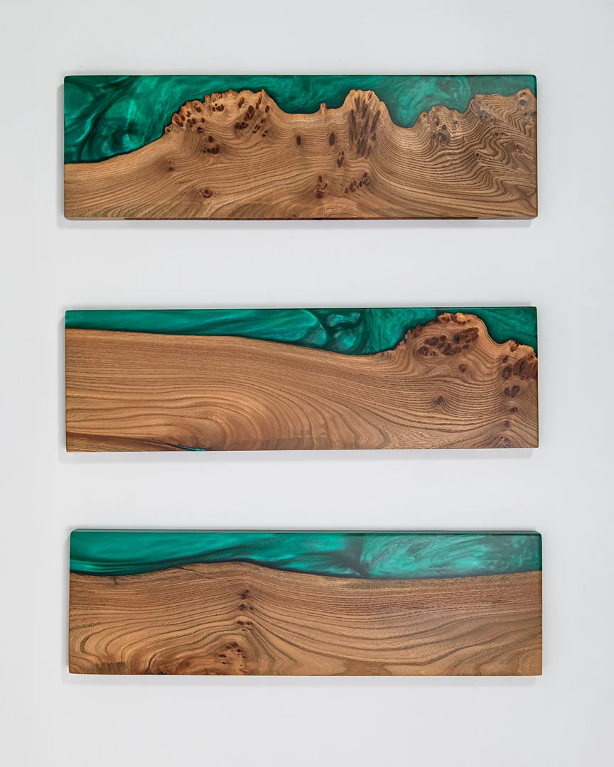 wood floating shelf