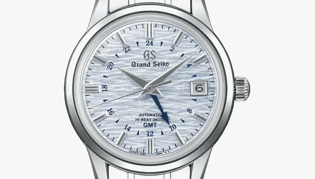 Grand Seiko Mt. Iwate blue dial texture Grand Seiko Mt. Iwate blue dial texture