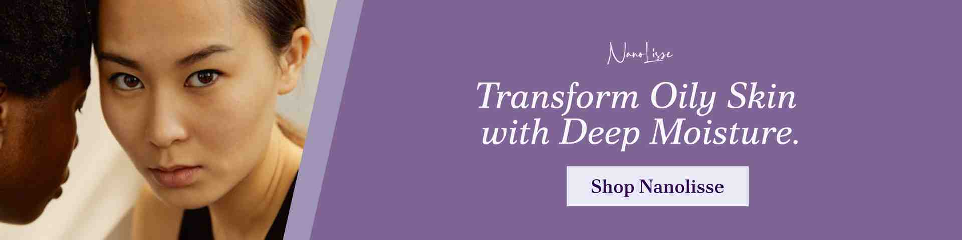 Skincare lifestyle image showing hydrated, balanced complexions, highlighting hyaluronic acid benefits for oily skin with deep moisture and a lightweight, non-greasy finish.