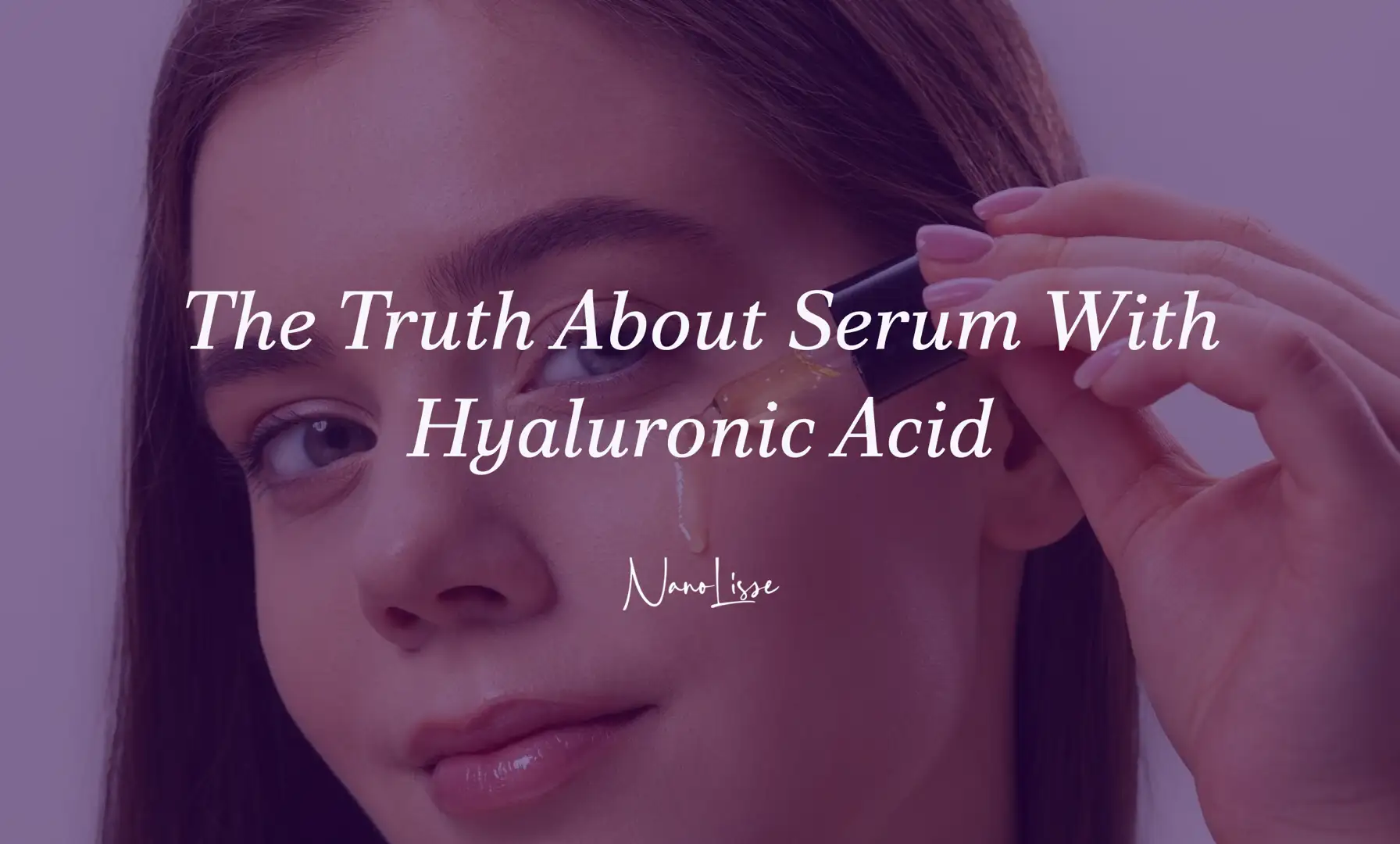 Woman applying serum with hyaluronic acid using a dropper, highlighting hydration and skin-plumping benefits  Title: What Serum With Hyaluronic Acid Really Does  Alt Text: Infographic explaining how serum with hyaluronic acid provides hydration, visible plumping, smoother texture, and easy layering  Title: Discover Your Perfect Hyaluronic Serum  Alt Text: Woman dispensing serum with hyaluronic acid into her hand, promoting discovery of the perfect hydrating serum for glowing skin