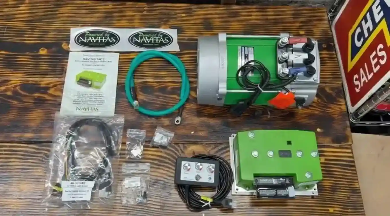 Navitas AC conversion kit components - EZGO TXT AC conversion