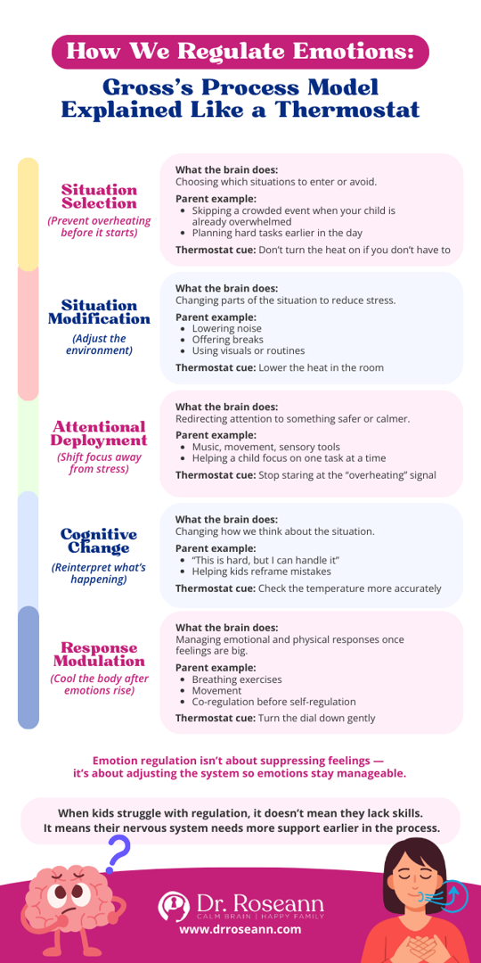Emotion Regulation: Gross’s Process Model Explained Emotion regulation process model diagram