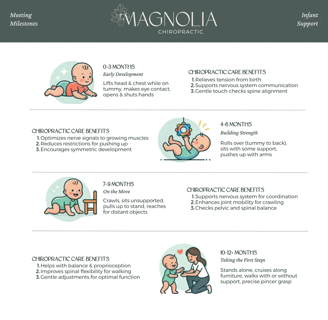 Infant developmental milestones timeline and how chiropractic care supports each stage - How Chiropractic Care Supports Your