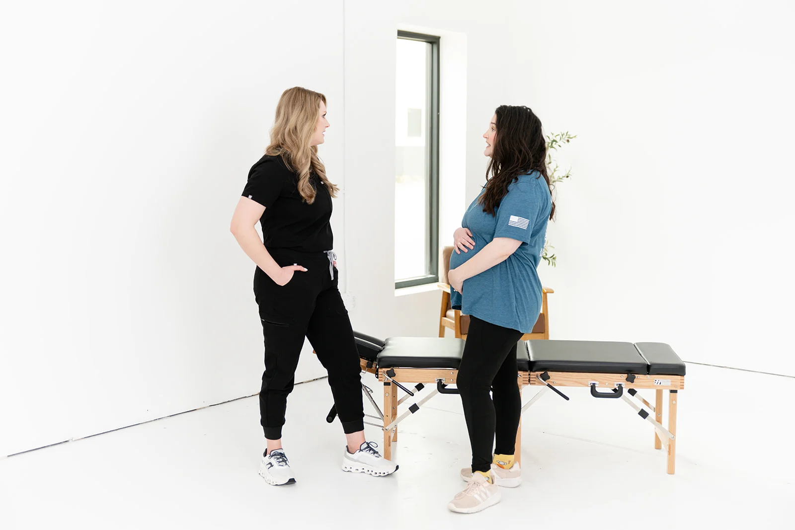 Gentle prenatal yoga and diaphragmatic breathwork