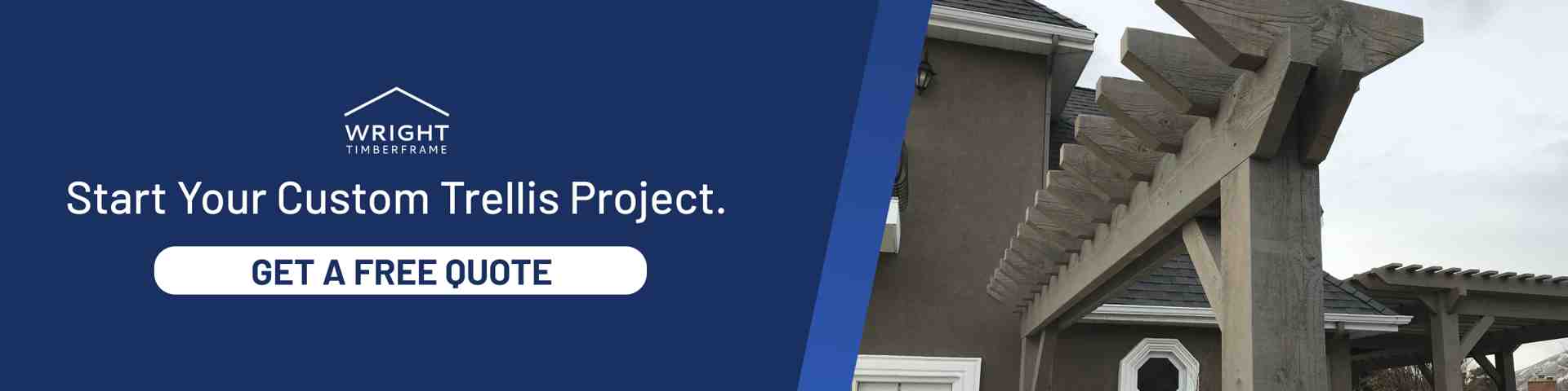 Start Your Custom Trellis Project in Utah Custom trellis in Utah installed on a home exterior, inviting homeowners to start a custom trellis project and request a free quote.