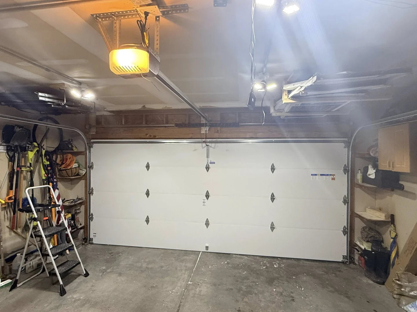 Worn garage door rollers requiring professional replacement - Garage Door Repair New Albany Worn garage door rollers requiring professional replacement - Garage Door Repair New Albany