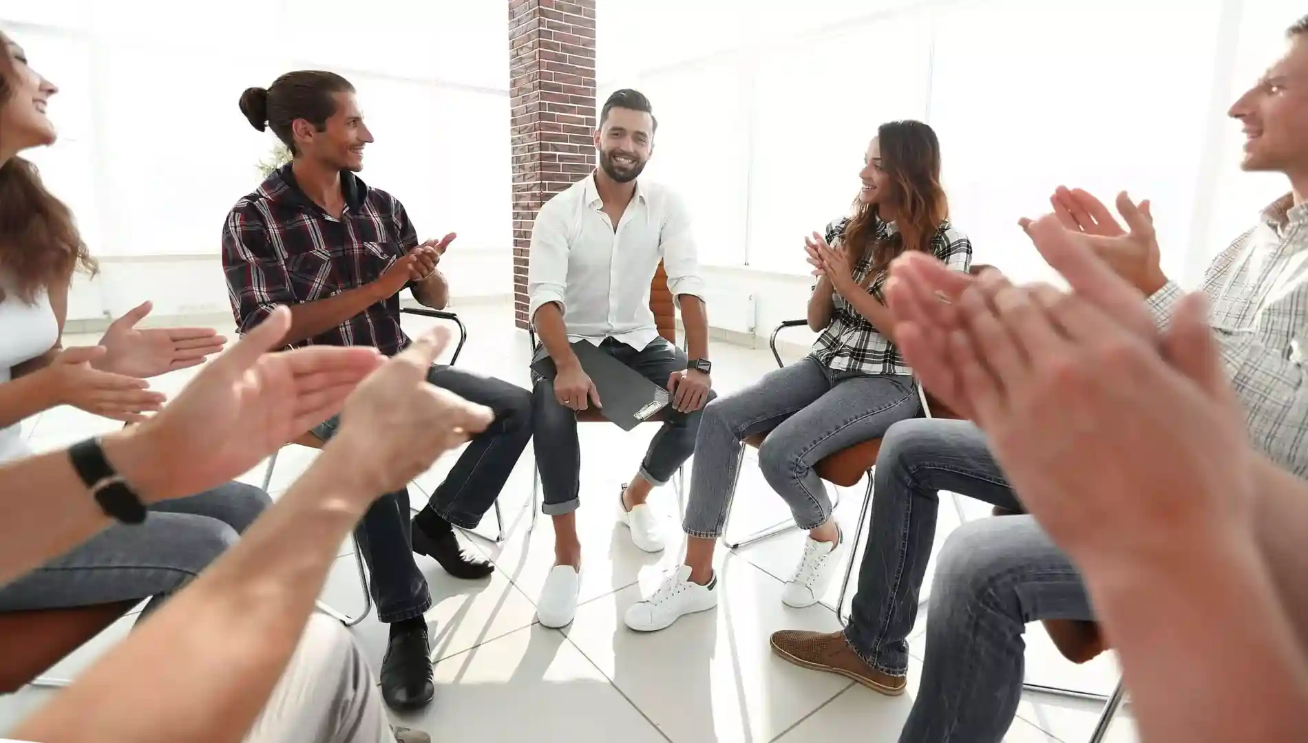 group therapy session in progress - addiction treatment Chattanooga