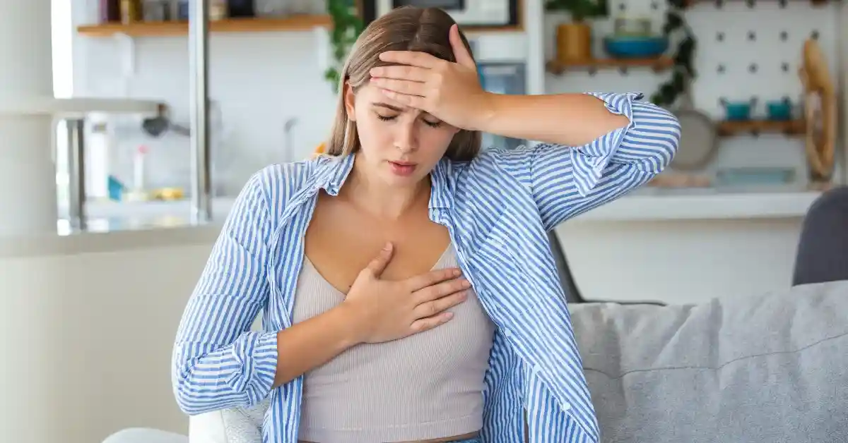 person experiencing headache or sweating - Alcohol detox symptoms person experiencing headache or sweating - Alcohol detox symptoms