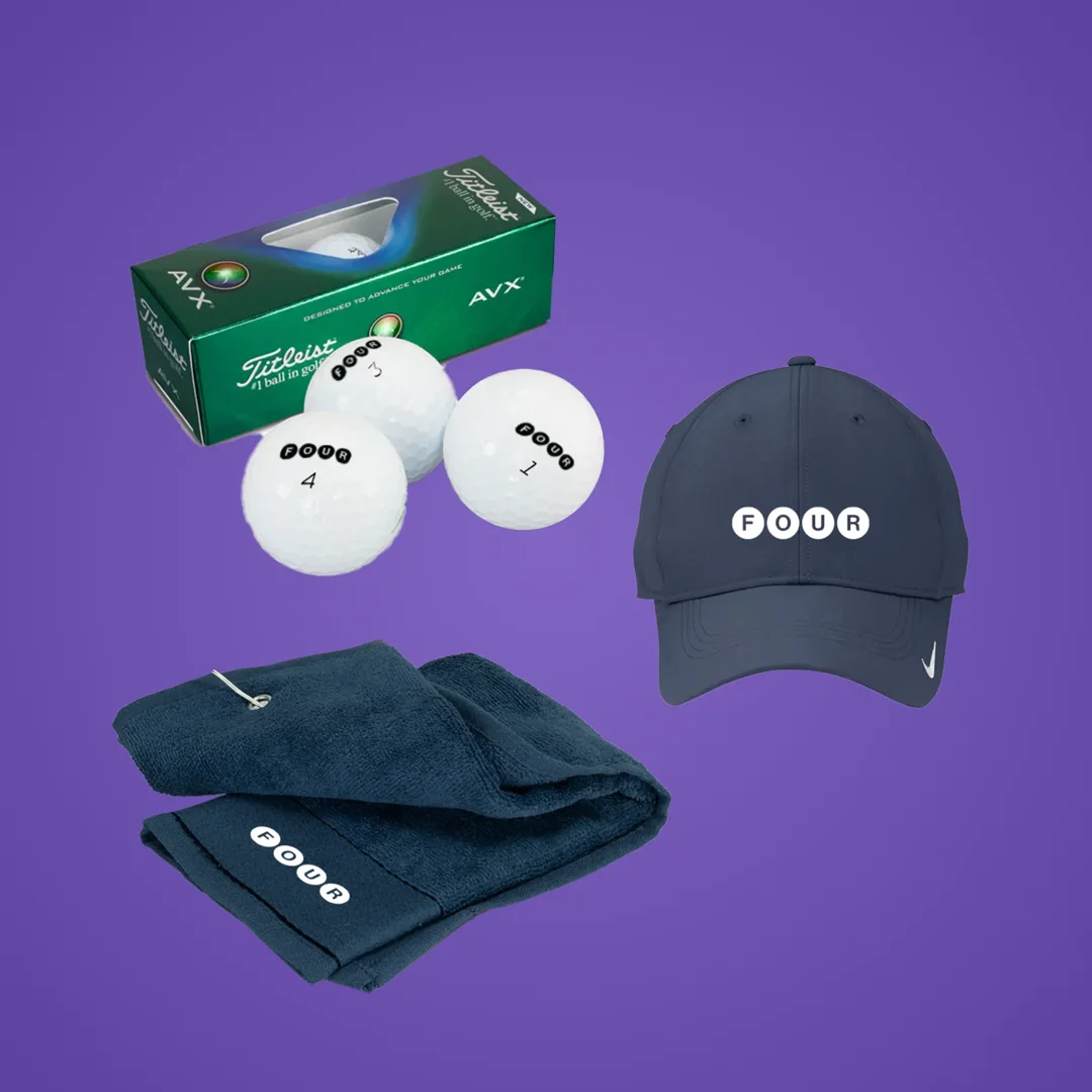 'FORE!!!' Custom Merch Pack - fun promotional merch 'FORE!!!' Custom Merch Pack - fun promotional merch