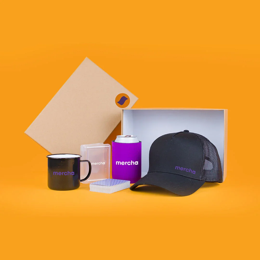 user-inserted 'Happy Camper' Custom Merch Pack