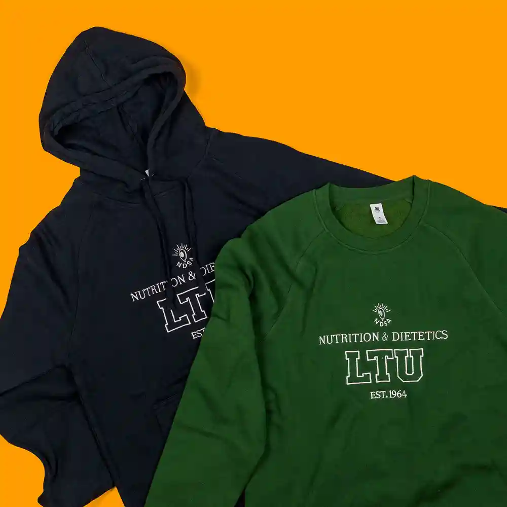 Back of high-quality branded hoodie with comfortable fit and sleek design