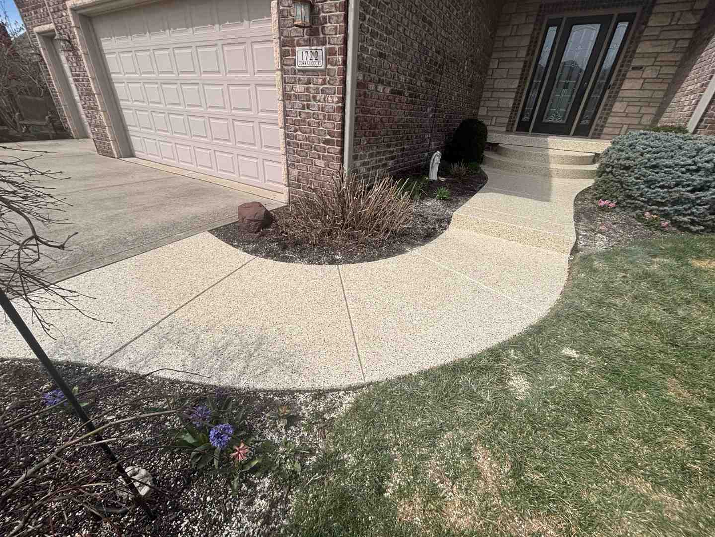 painted and stenciled concrete porch showing signs of peeling - concrete porch ideas painted and stenciled concrete porch showing signs of peeling - concrete porch ideas