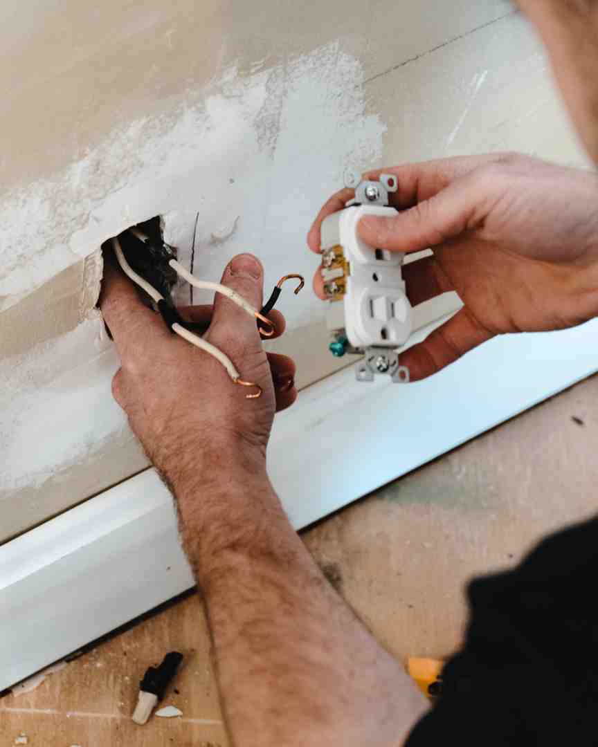 outdoor GFCI outlet on a deck in the rain - ground fault protection outlets in Beech Grove