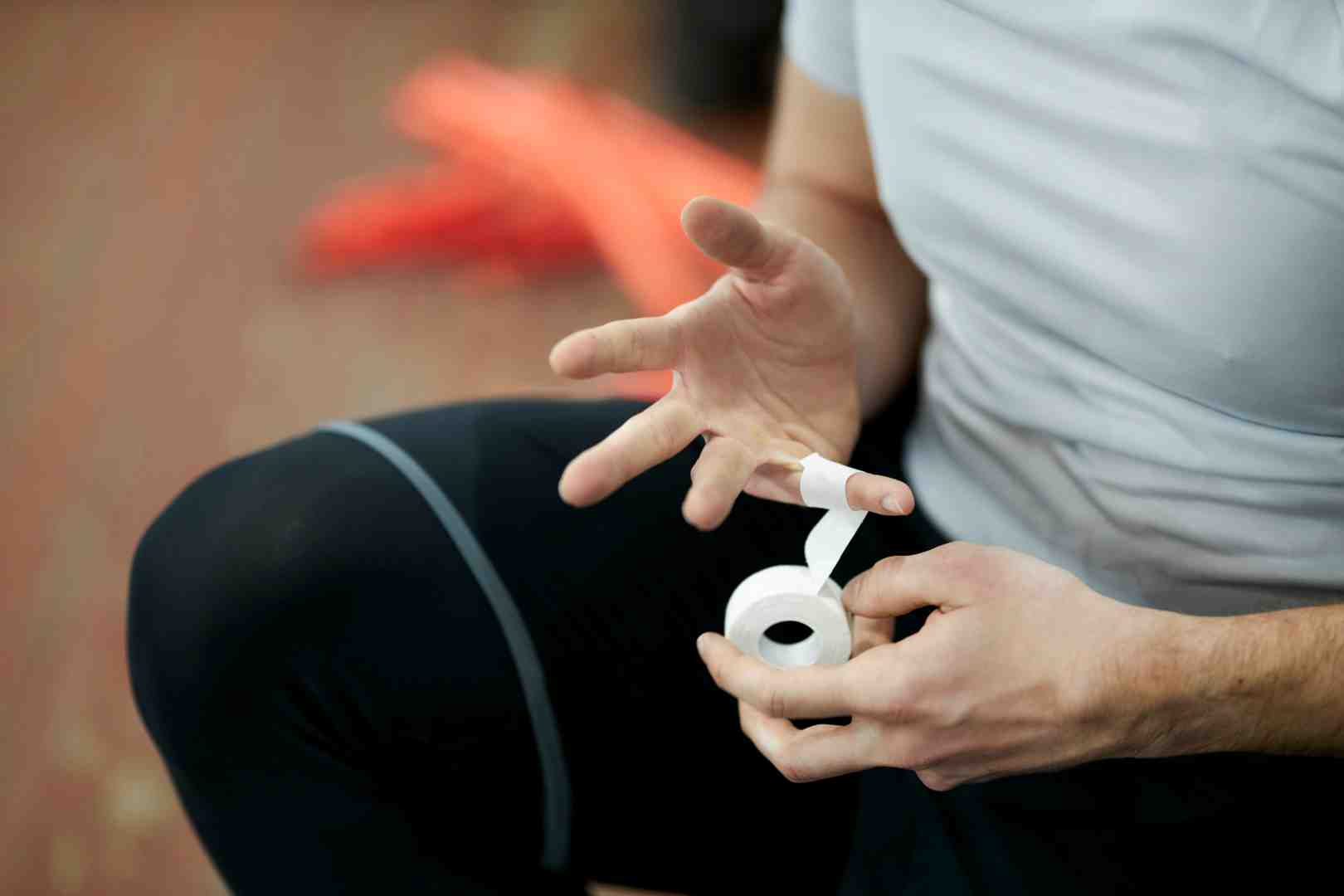 Buddy taping for injured fingers - bjj finger tape