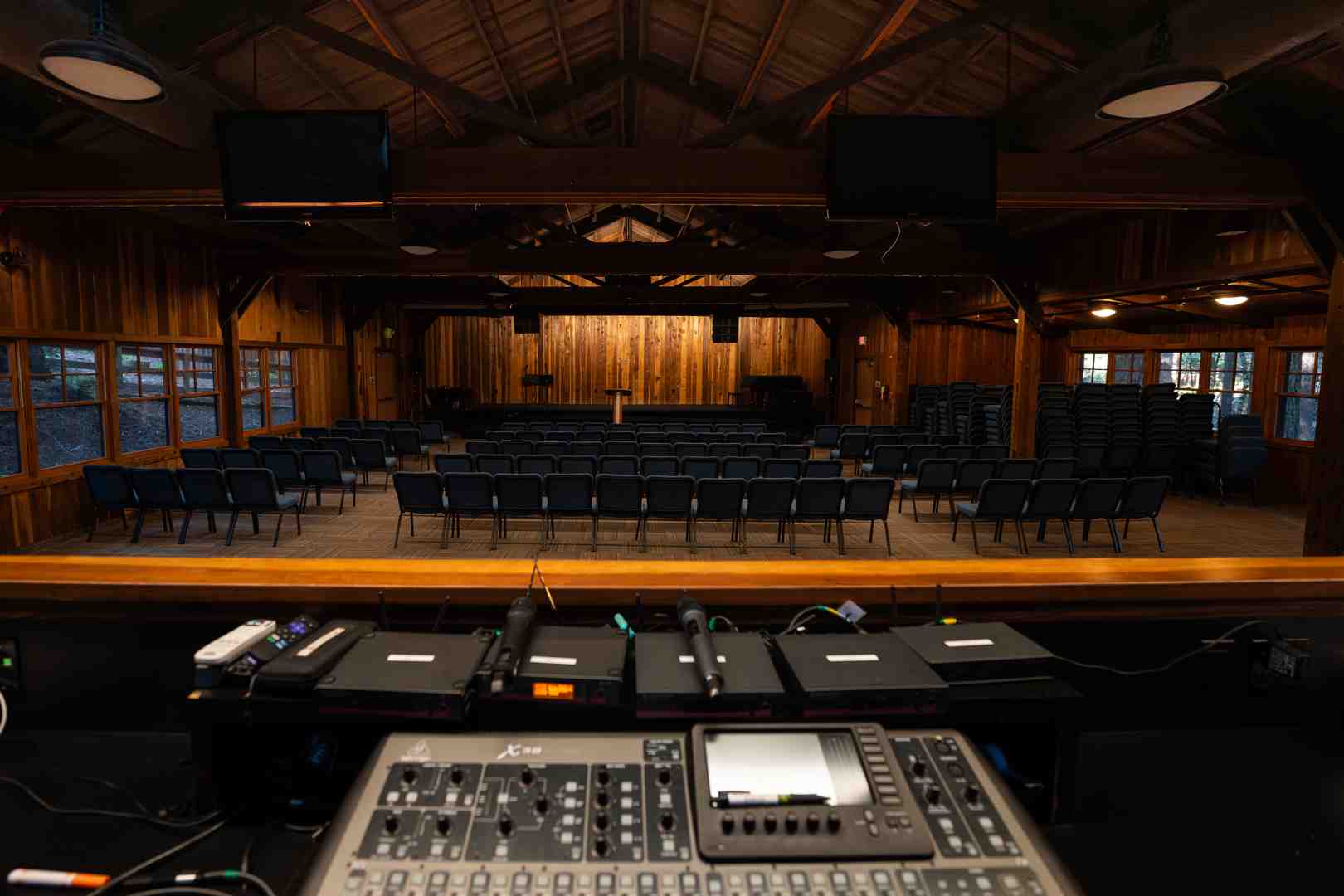 A group on a guided hike or adventure course at Alliance Redwoods - business retreat locations near me