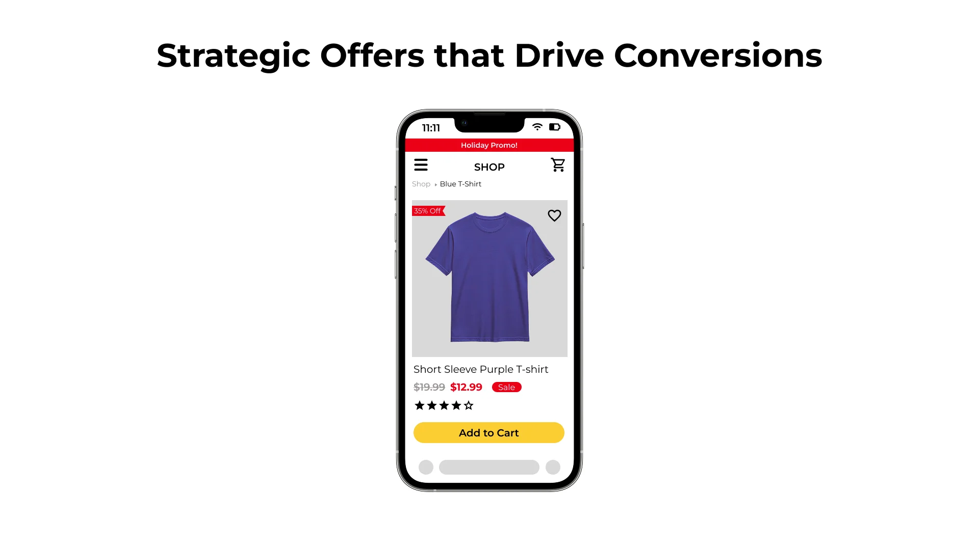 Product bundle offer with individual items and a discounted price - how to increase sales