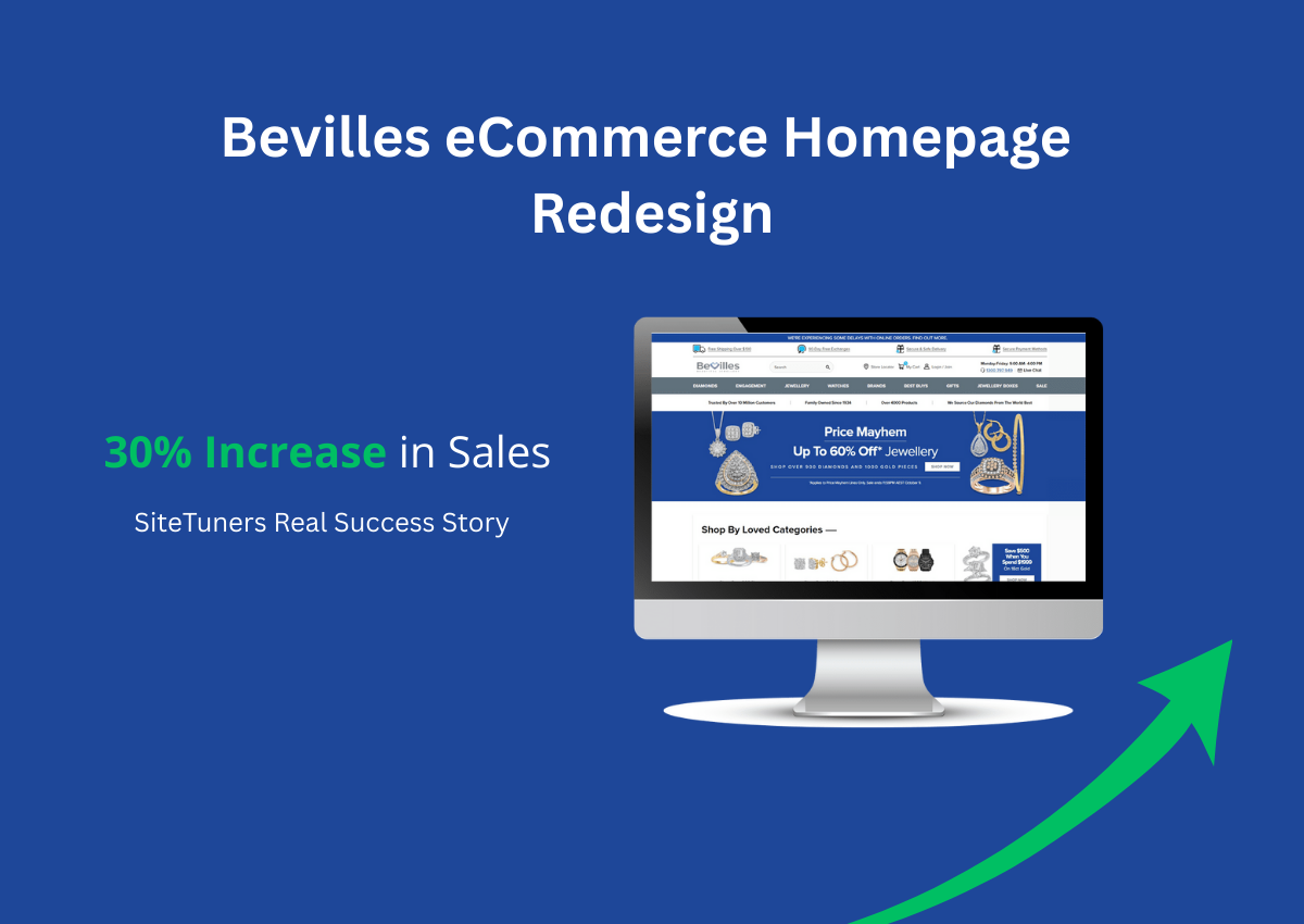 Collage of website types - CRO case studies