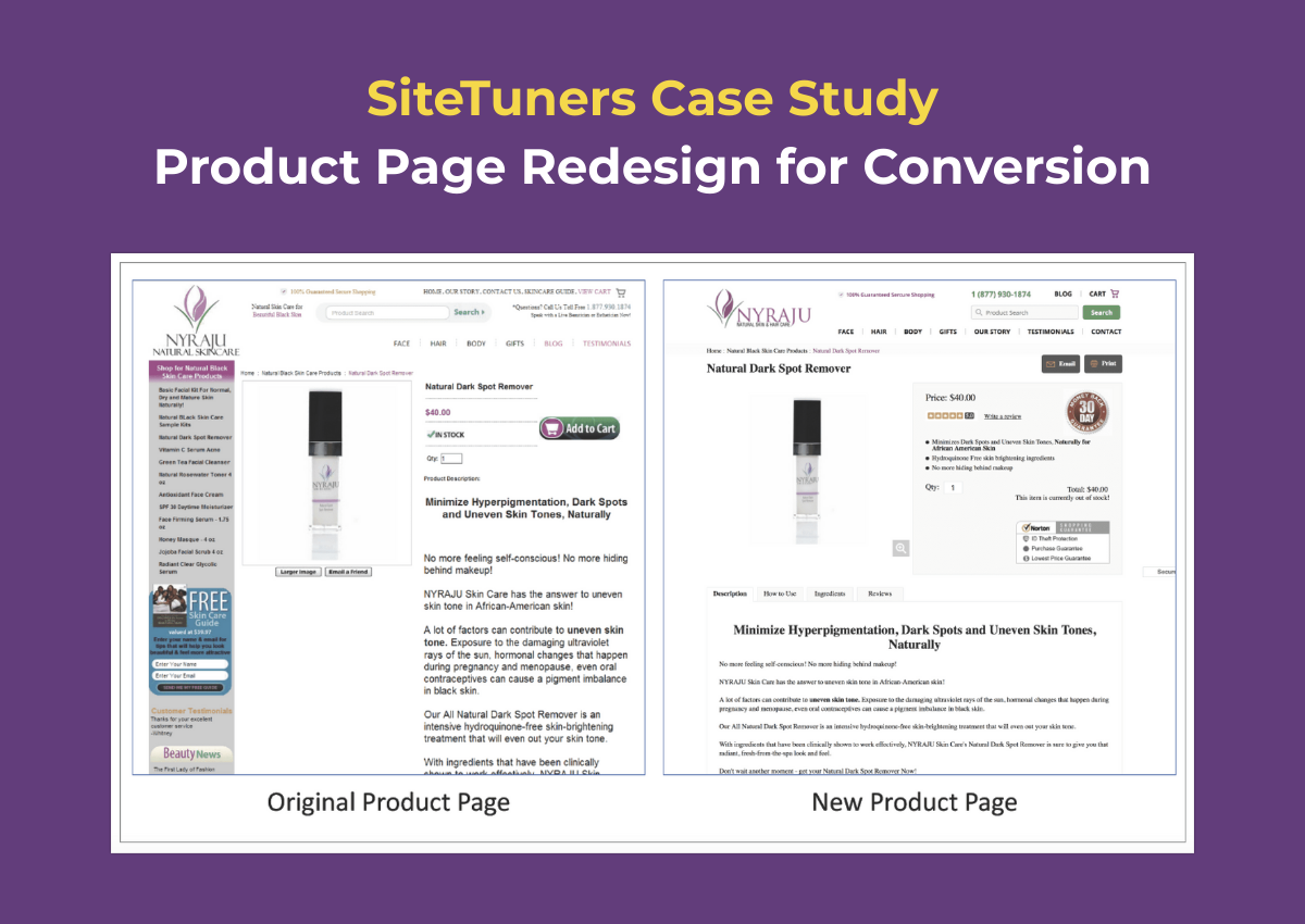 Optimized product page showing high-quality images, clear description, and prominent CTA - cro ecommerce