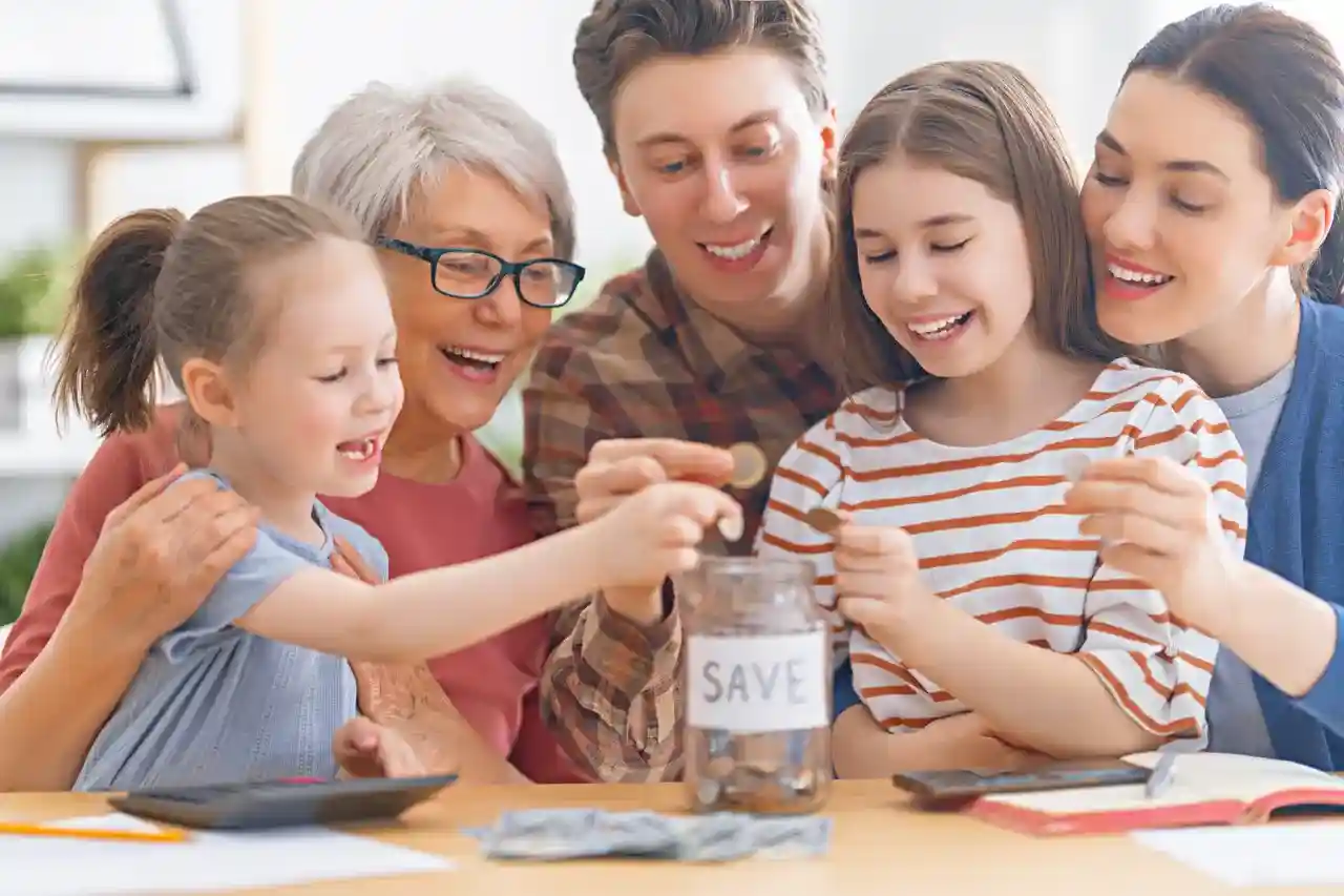 A parent teaching a young adult about finances or business - estate planning for multi-generational wealth transfer