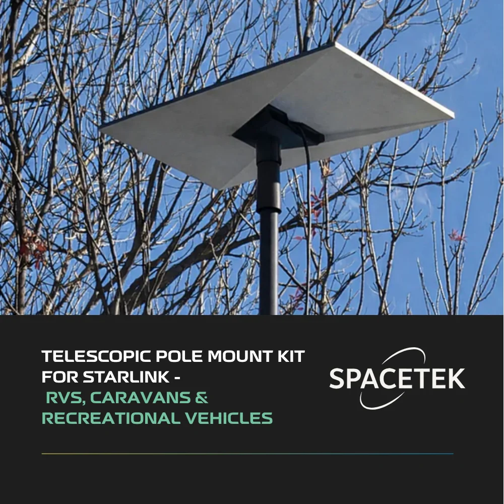 Telescopic Pole Mount Kit  for Starlink -  RVs, Caravans &  Recreational Vehicles