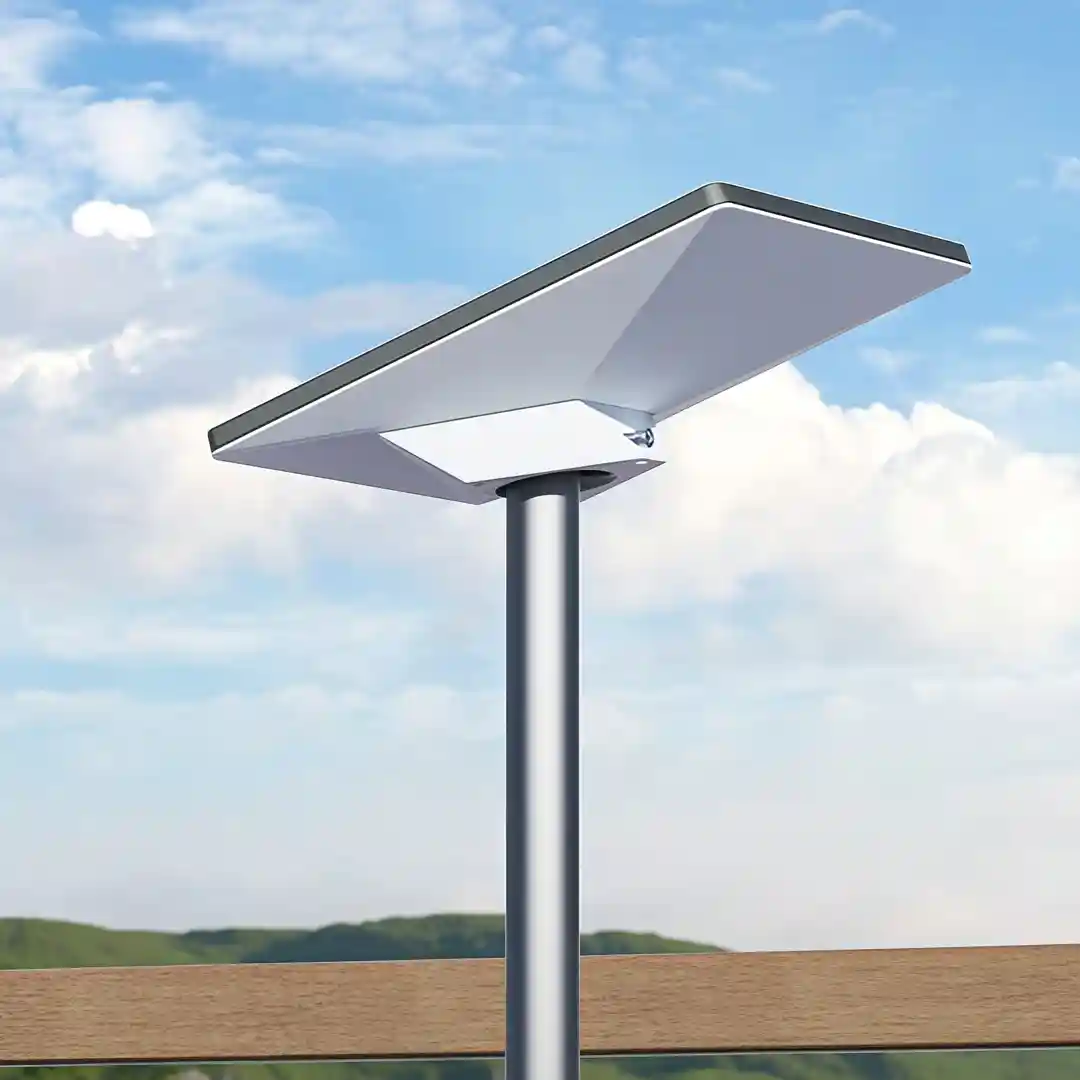 A Starlink mount in an Australian landscape. A Starlink mount in an Australian landscape.