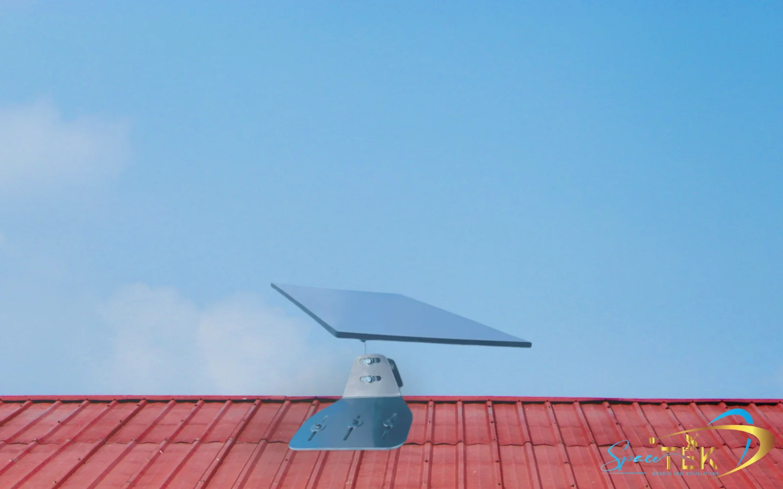 SpaceTek aluminium Starlink mount enduring harsh outback dust storms and high winds