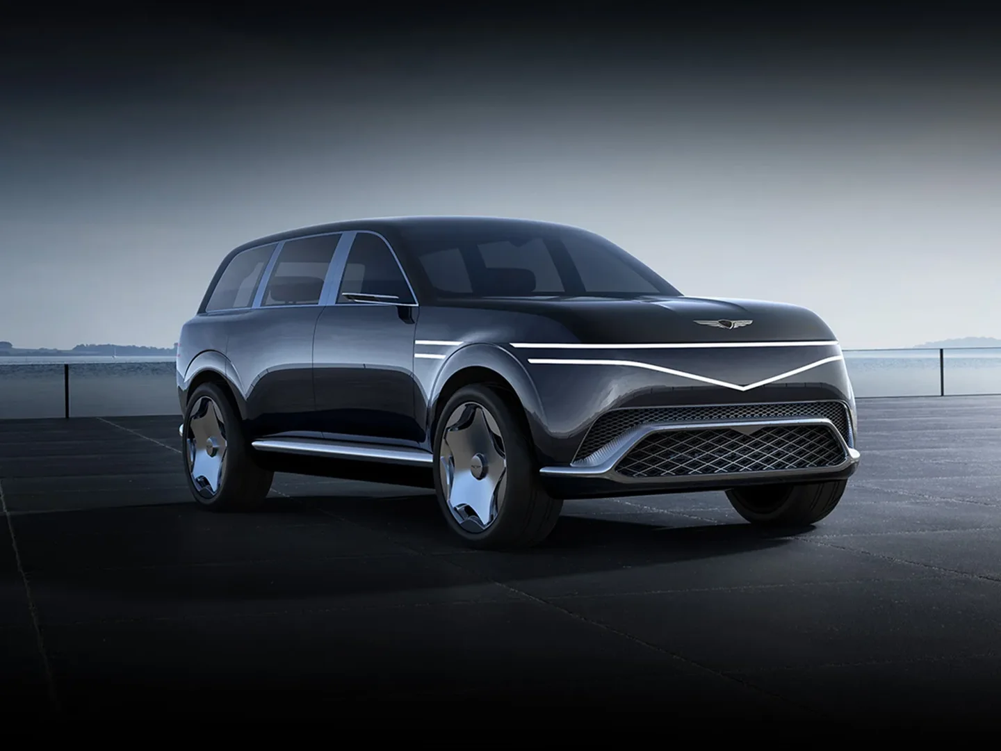 Genesis Neolun concept SUV previews the future of luxury electric vehicles with all-terrain elegance.