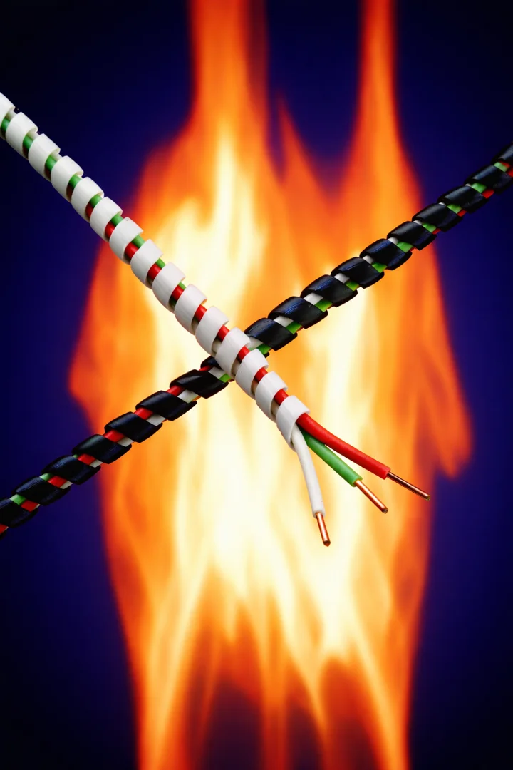 Industrial laboratory equipment performing a Taber Abrasion test on protective cable sleeving - abrasion resistant cable wrap Industrial laboratory equipment performing a Taber Abrasion test on protective cable sleeving - abrasion resistant cable wrap
