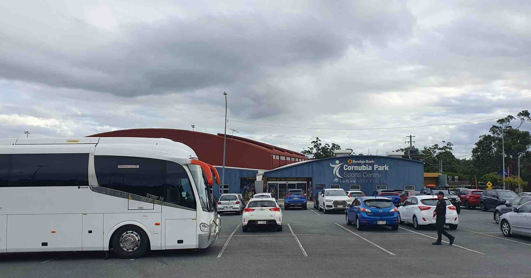 Community transport bus in city - community group transport