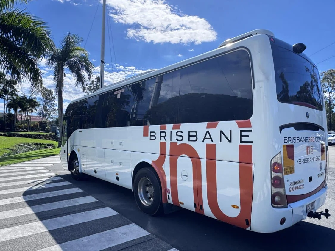 A 24-seat Deluxe Mini Coach navigating the SEQ corridor - private bus hire in Brisbane A 24-seat Deluxe Mini Coach navigating the SEQ corridor - private bus hire in Brisbane