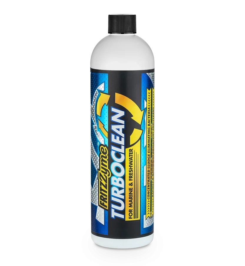 FritzZyme TurboClean product bottle, a solution for smelly fish tank causes.