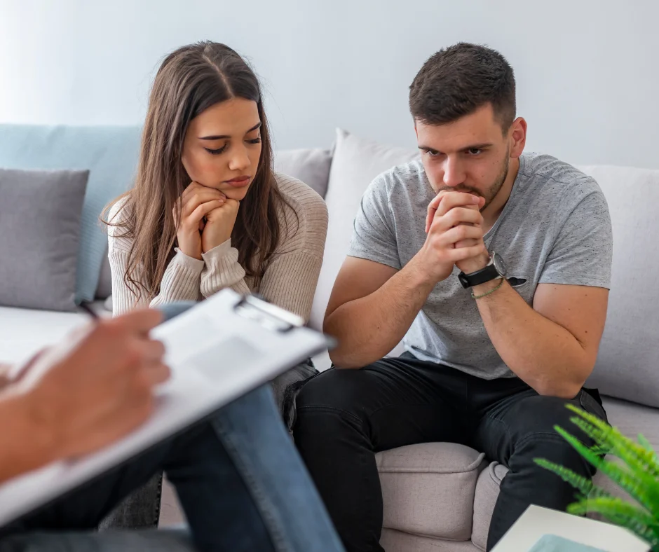 couple communicating about their relationship and intimacy issues
