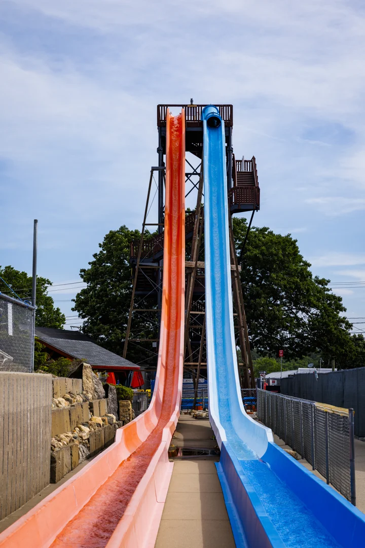 Water Wizz East Wareham MA park overview infographic with key stats and attractions infographic