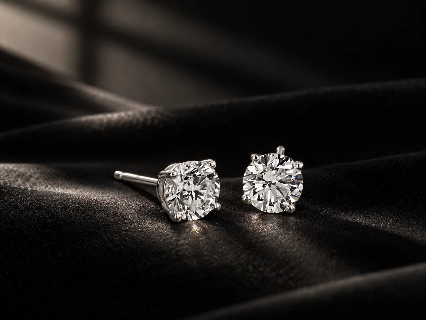 Diamond cut color clarity and carat grading display