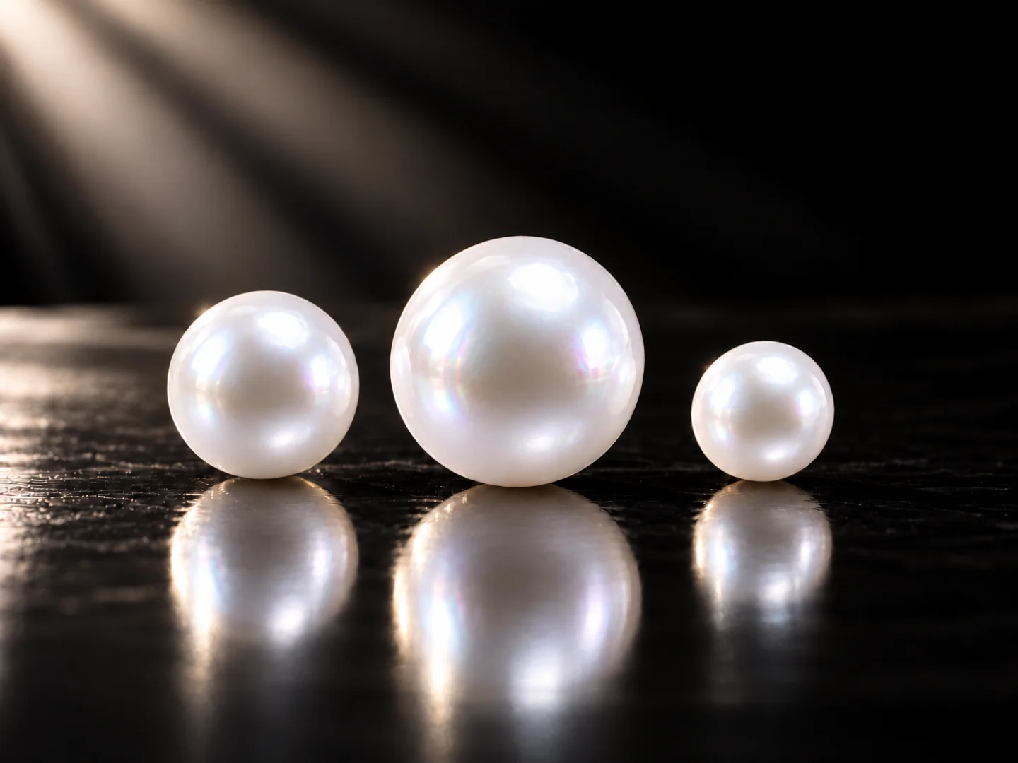 comparison of pearl diameters from 6 mm to 10 mm