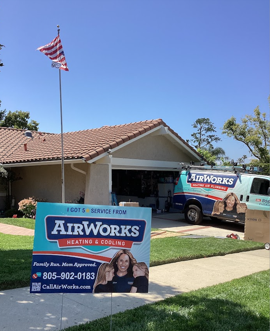 A beautiful home in Calabasas, California getting a full HVAC system maintenance by AirWorks Solutions  - hvac installation calabasas ca