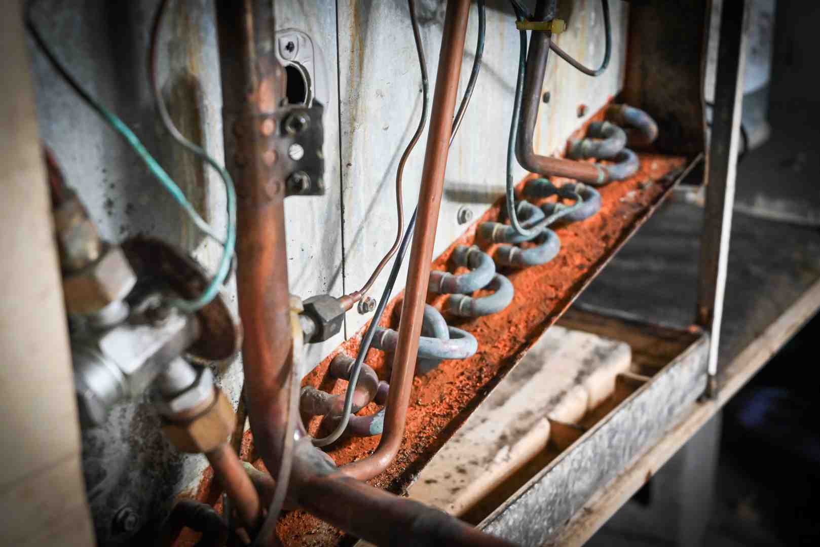 old furnace in a basement - heating installation in glen allen, va