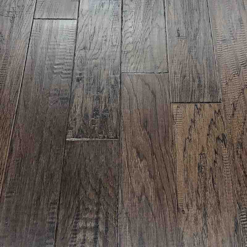 127mm Bristol Tavern Hickory Distressed Engineered T\&G