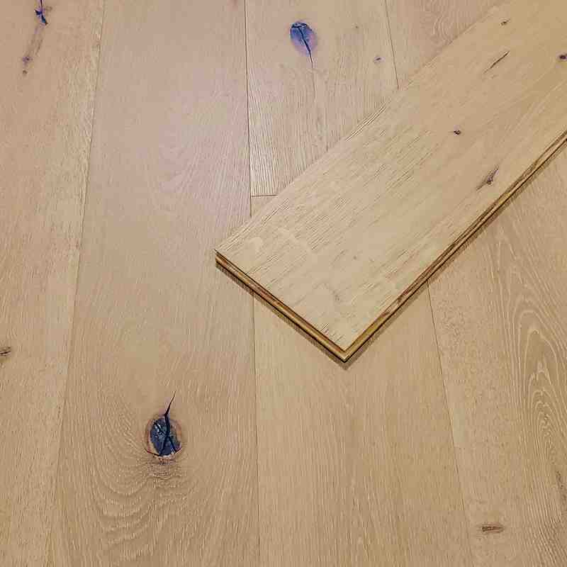 user-inserted 189mm Chalet Blanc Oak Brushed Engineered T\&G